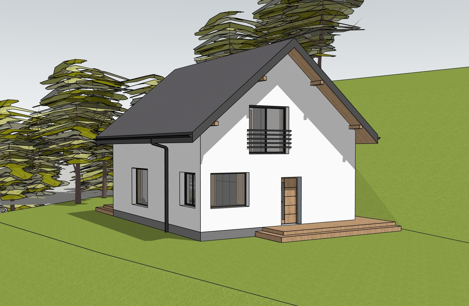 widok na model